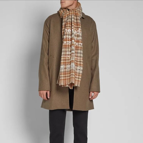 Acne Studios Plaid Wool Scarf - Picture 1 of 6